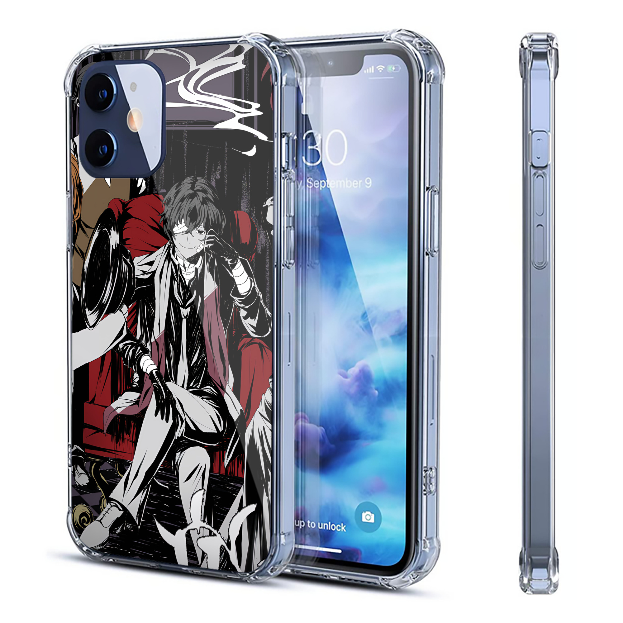（画像用） 文豪ストレイドッグス Bungo Stray Dogs 【iPhone 12シリーズ対応】透明スマホケース（クリアソフトケース）